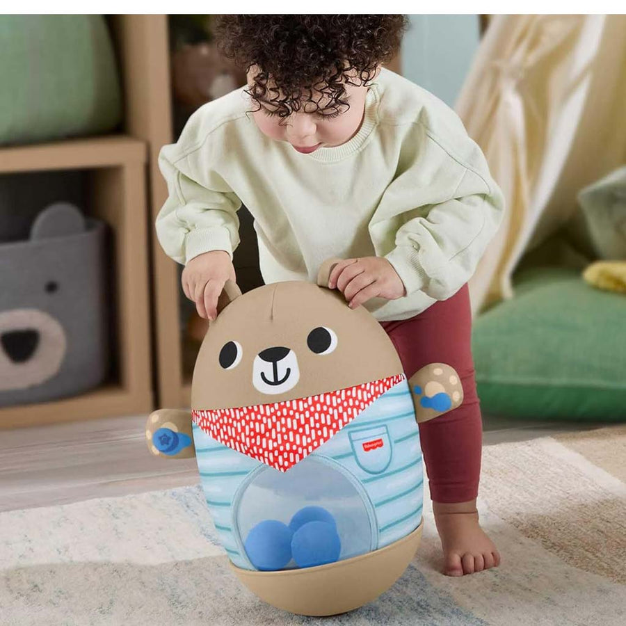 Fisher-Price Friendship Forest Bat & Wobble Inflatable Bear Roly-Poly Activity Toy JLB83 — image 4