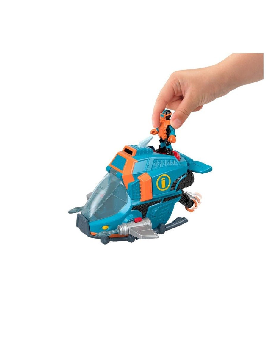 Fisher - Price Imaginext Shark And Vehicle Deep Sea Shark Sub GKG80 - Colorland Toys