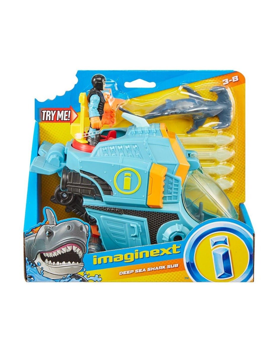 Fisher - Price Imaginext Shark And Vehicle Deep Sea Shark Sub GKG80 - Colorland Toys