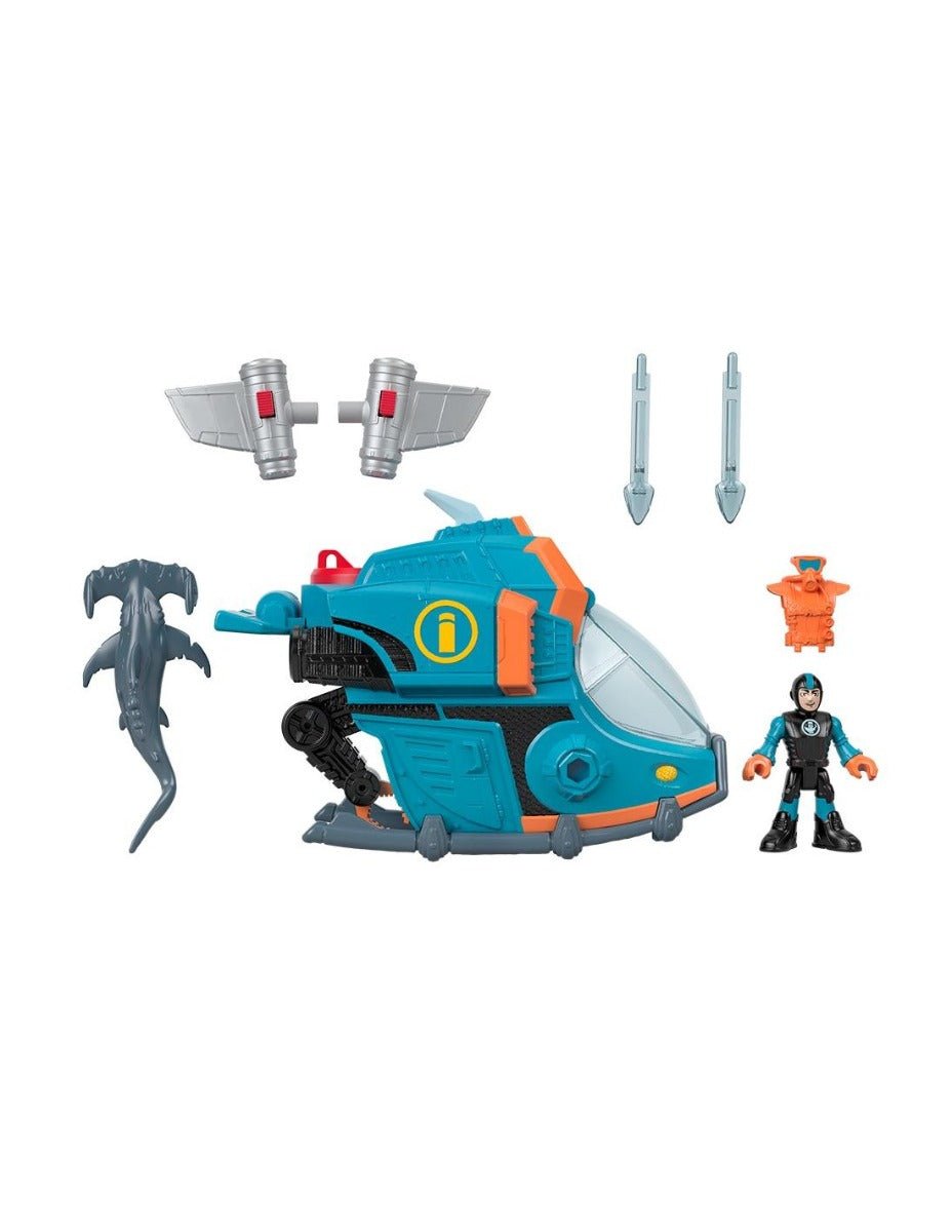 Fisher - Price Imaginext Shark And Vehicle Deep Sea Shark Sub GKG80 - Colorland Toys