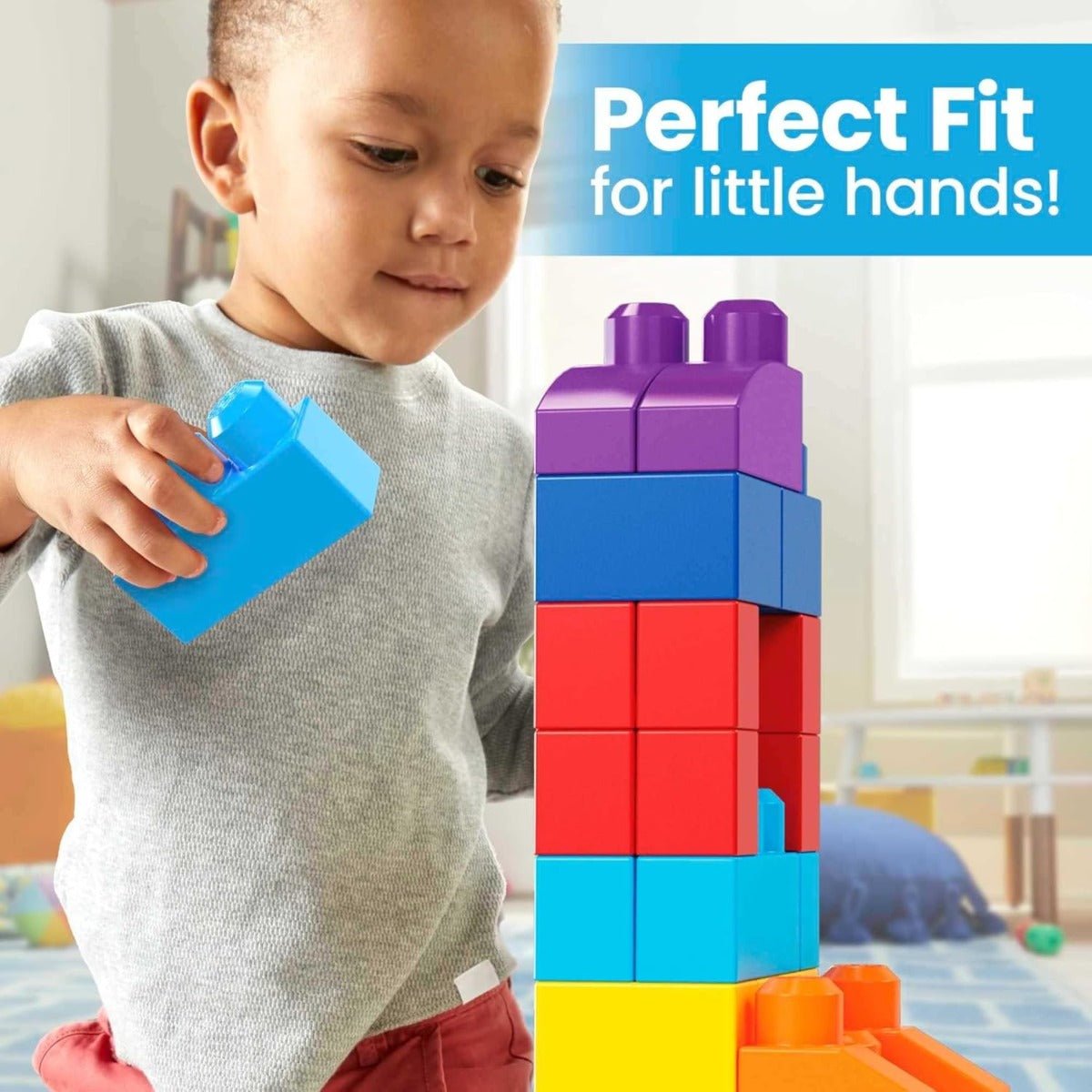 Fisher-Price Mega Bloks First Builders Big Building Bag 80 pcs DCH63 - Colorland Toys