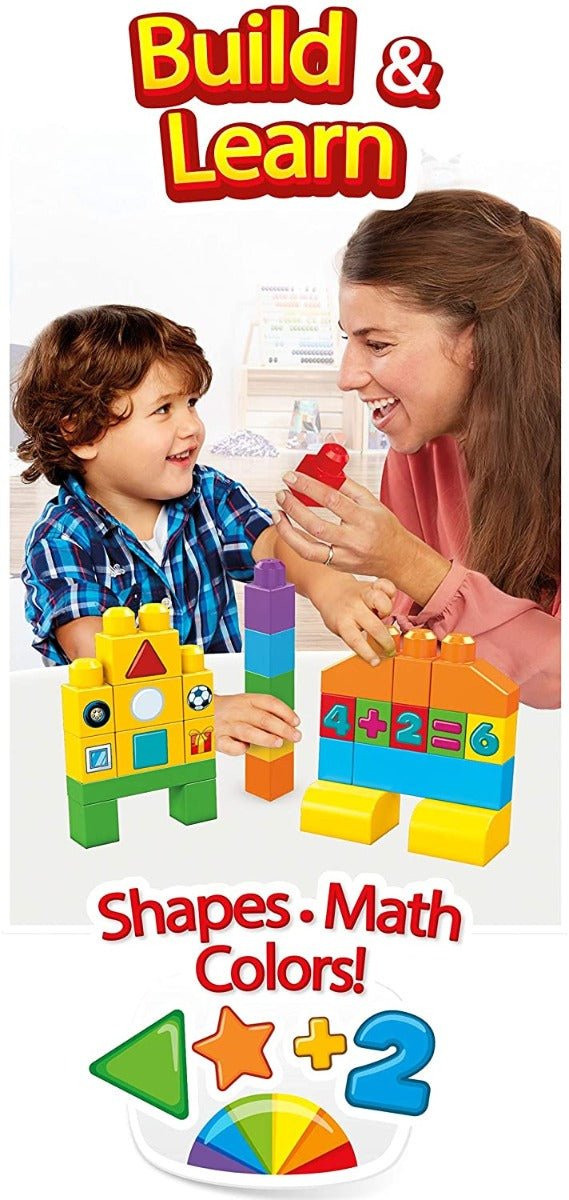 Fisher-Price Mega Bloks Lets Get Learning Bag 150 Pieces FVJ49 — image 1