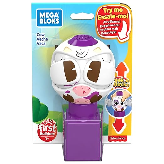Fisher Price Peek-A-Blocks Mega Bloks Cow GKX47 — image 2