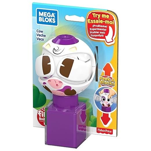 Fisher Price Peek-A-Blocks Mega Bloks Cow GKX47 — image 3