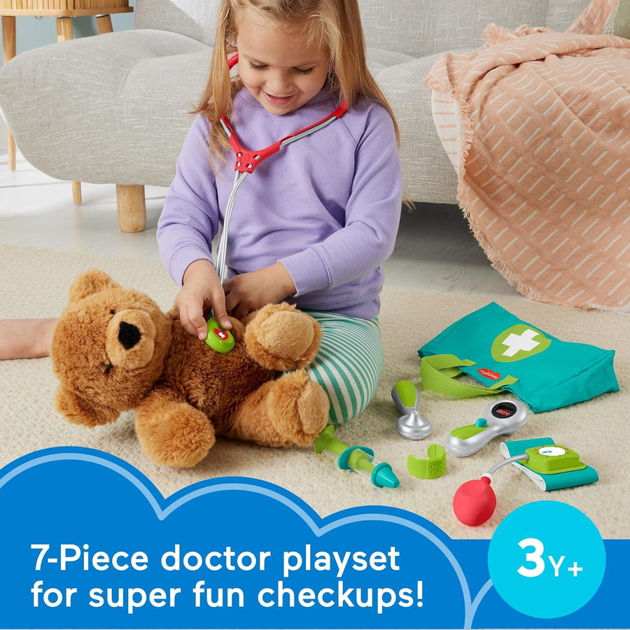 Fisher-Price Preschool Pretend Play Medical Kit 7-Piece Doctor Bag — image 2