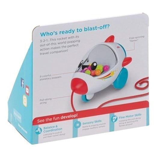 Fisher Price Pull Along Rocket GCV74 - Colorland Toys