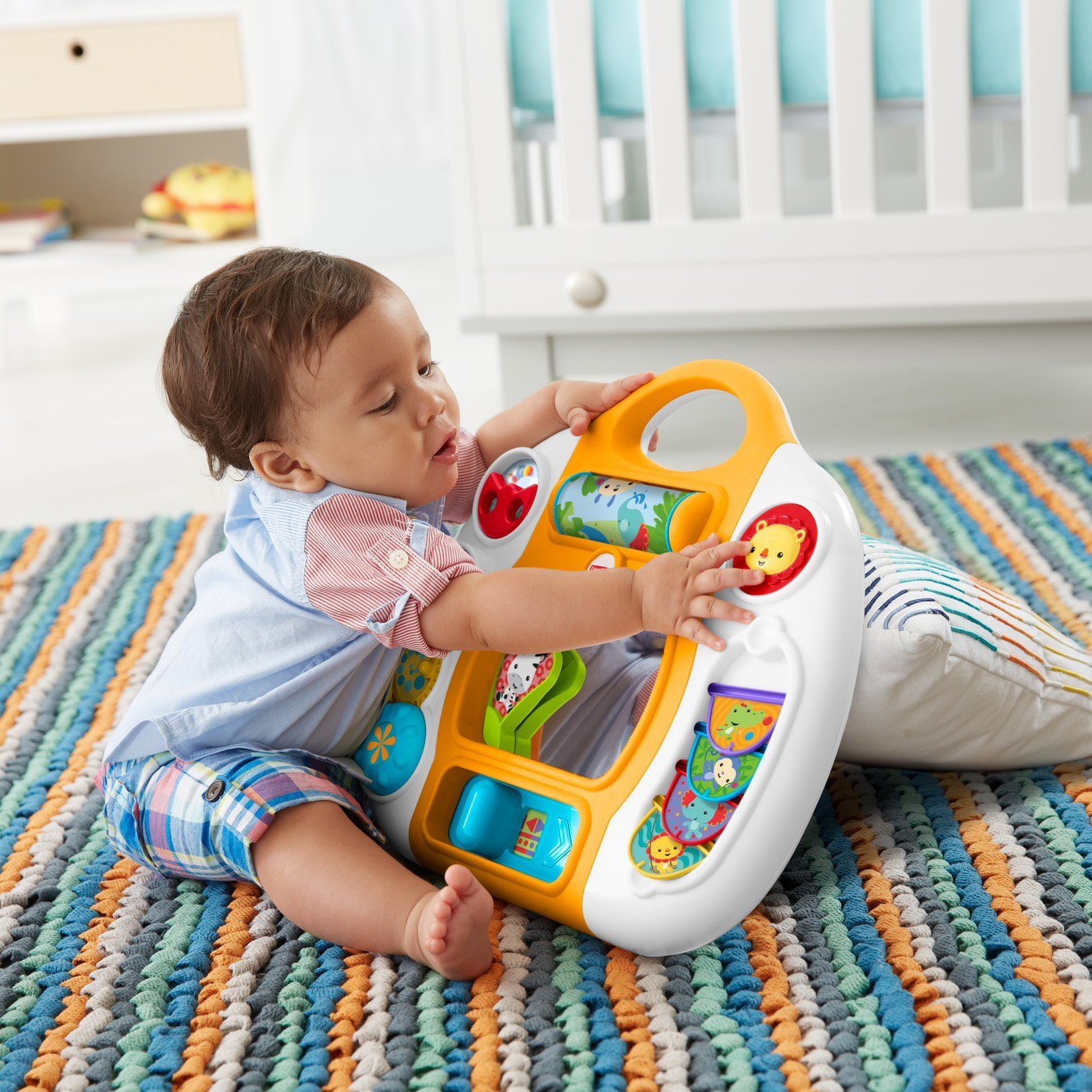 Fisher Price Rainforest Friends Activity Baby Discovery Panel DMJ39 - Colorland Toys