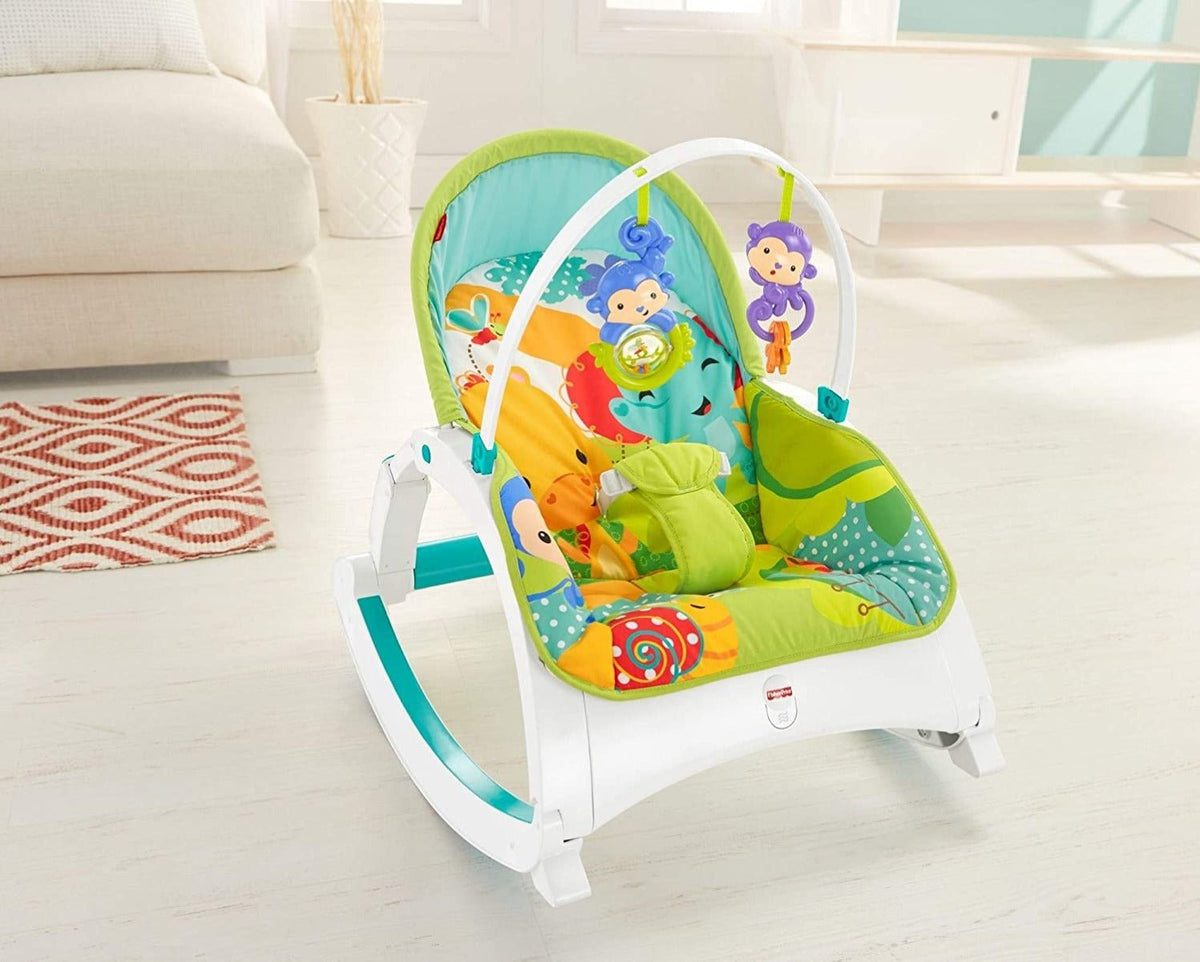 كرسي هزاز محمول CMR10 من Fisher-Price Rainforest Friends للأطفال حديثي الولادة وحتى الأطفال الصغار — image 7