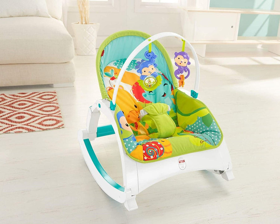 كرسي هزاز محمول CMR10 من Fisher-Price Rainforest Friends للأطفال حديثي الولادة وحتى الأطفال الصغار — image 7