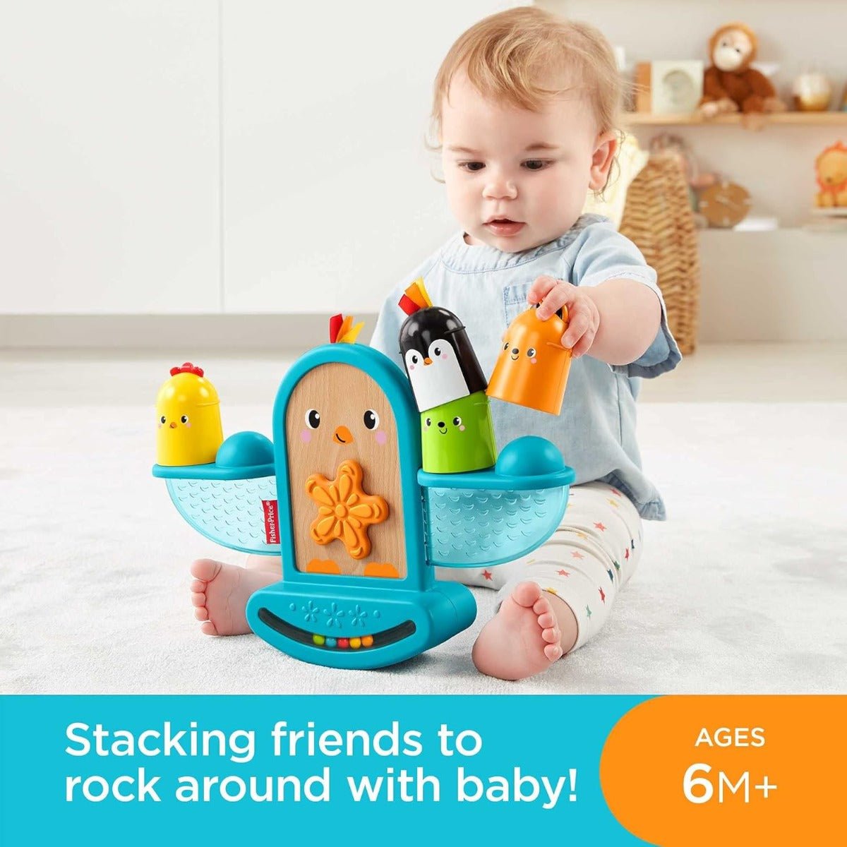 Fisher Price Stack and Rattle Birdie GJW26 - Colorland Toys