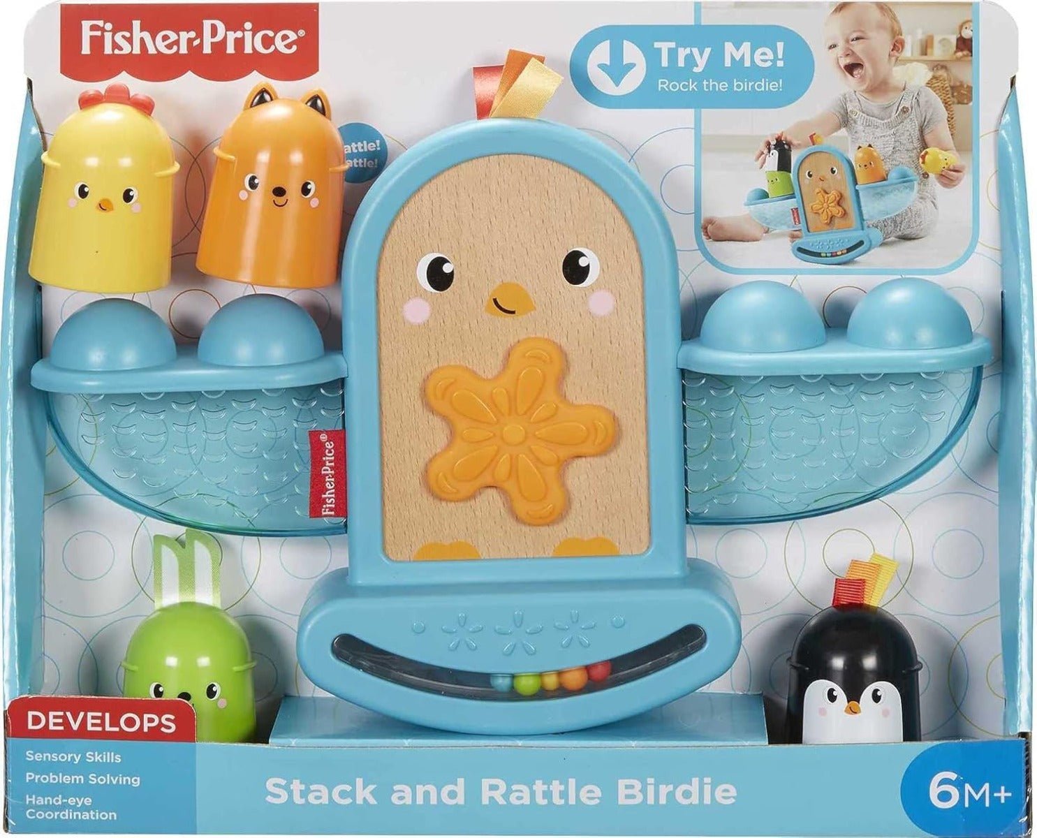 Fisher Price Stack and Rattle Birdie GJW26 - Colorland Toys
