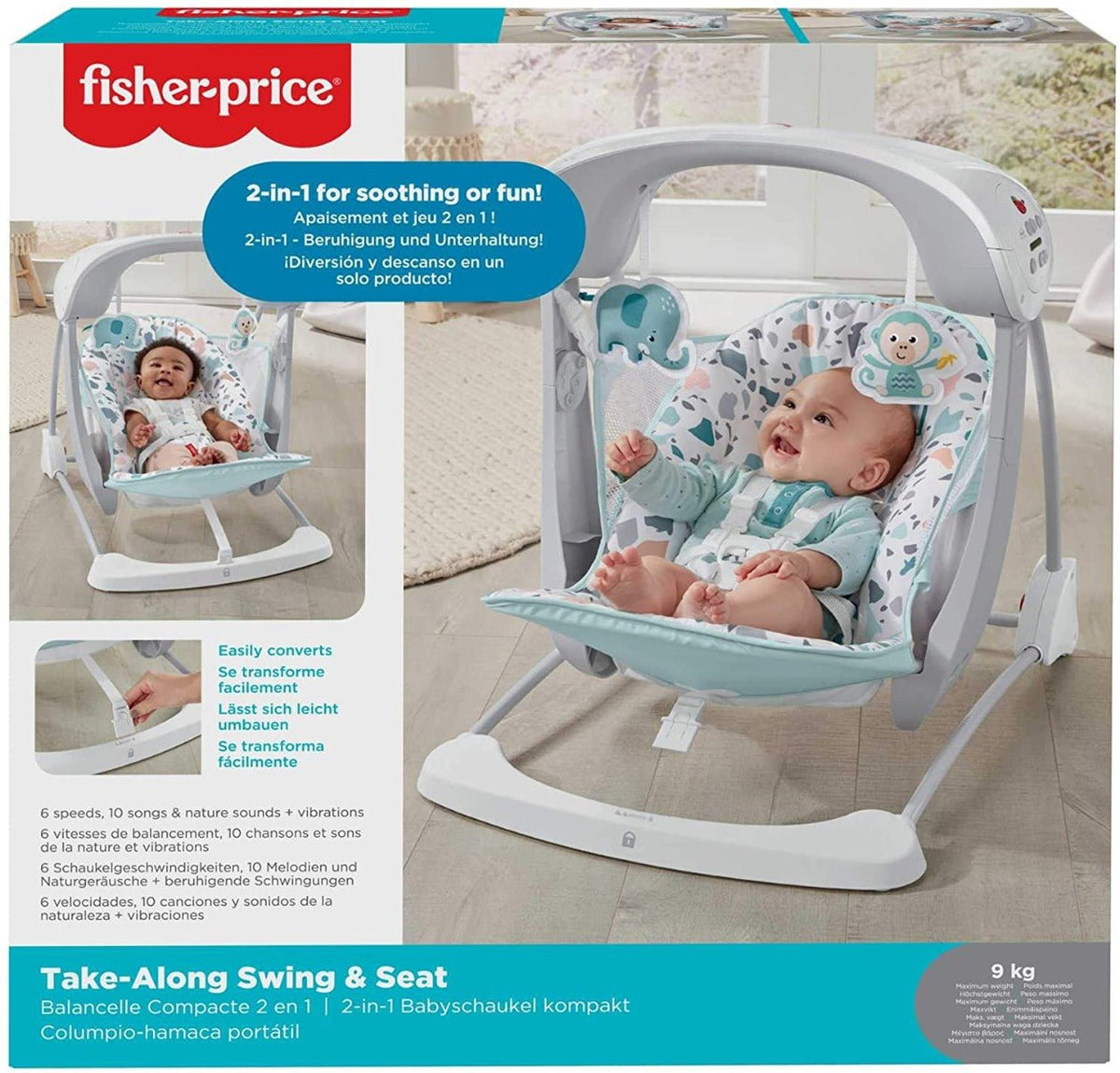 Fisher Price Terrazzo Take Along Swing & Seat GPD12 - Colorland Toys