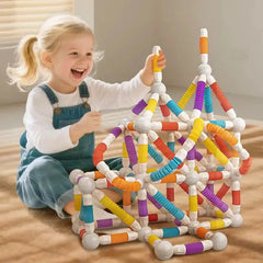 Flexible Magnetic Tube Block 138 - Pcs CH1457 - Colorland Toys