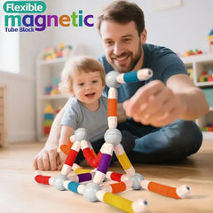 Flexible Magnetic Tube Block 138 - Pcs CH1457 - Colorland Toys