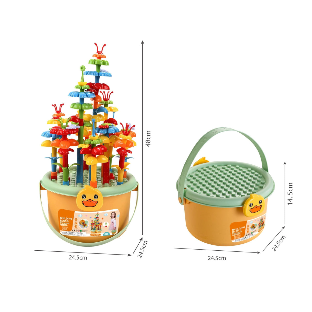 Flowers Building Blocks 142 - Pcs MC307 - Colorland Toys