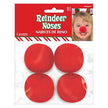 Foam Reindeer Noses 4-Pcs 396591