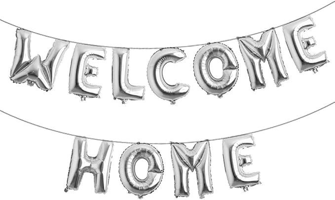 Foil Balloon Kit Welcome Home Silver Color 40-Cm 0866245 — image 1