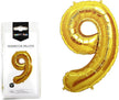 Foil Number Balloon 32-Inch No.9 Golden Color 0866009
