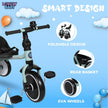 Foldable Tricycle LB 266 for Toddlers, Pink