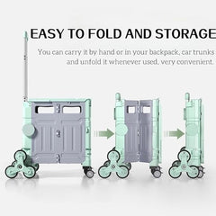 Folding Carriage 8IN Green - Colorland Toys