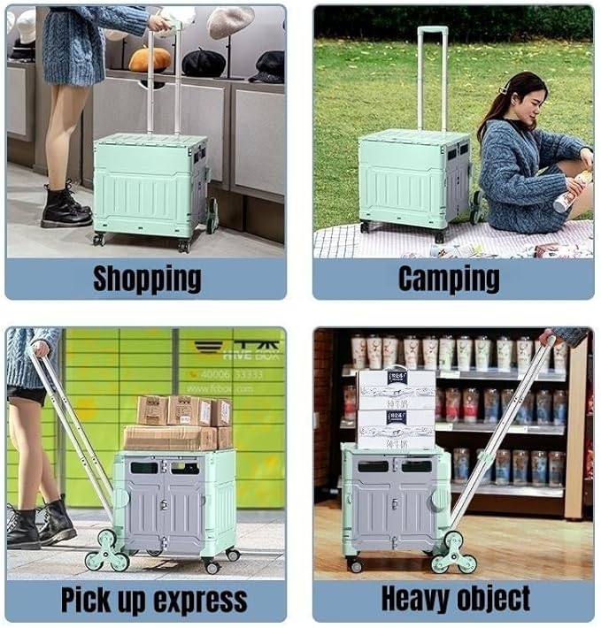 Folding Carriage 8IN Green - Colorland Toys