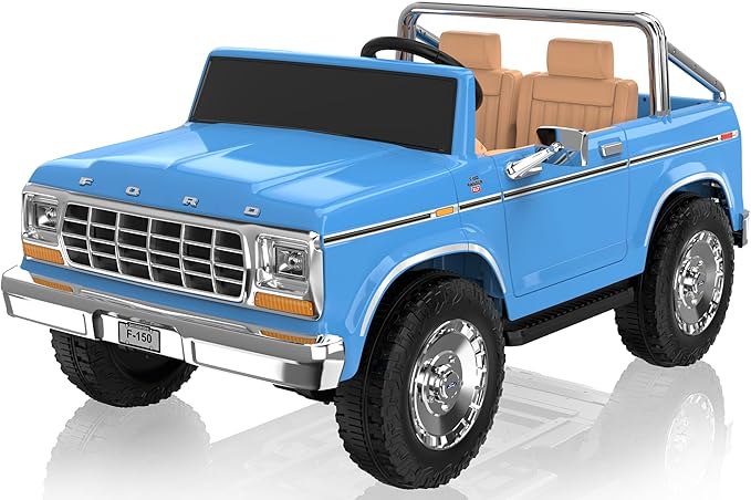 Ford F150 Classic Pickup Ride-On Eva 24V/2M Blue S323 — image 1