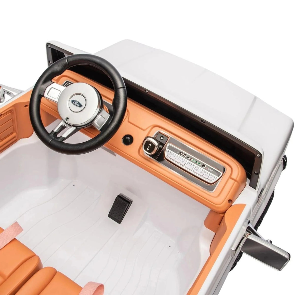 Ford F150 Classic Pickup Ride-On Eva 24V/2M White S323 — image 7