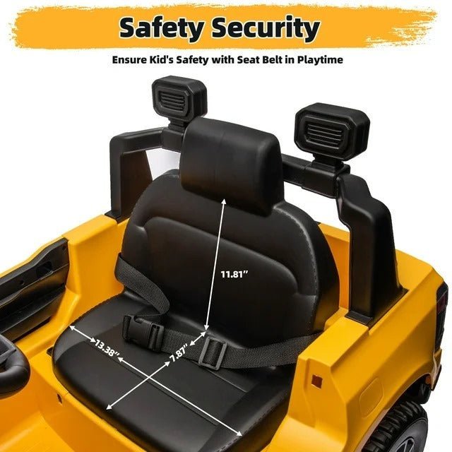 سيارة فورد رينجر الكهربائية للركوب 12 فولت، صفراء، LB-707L — image 4