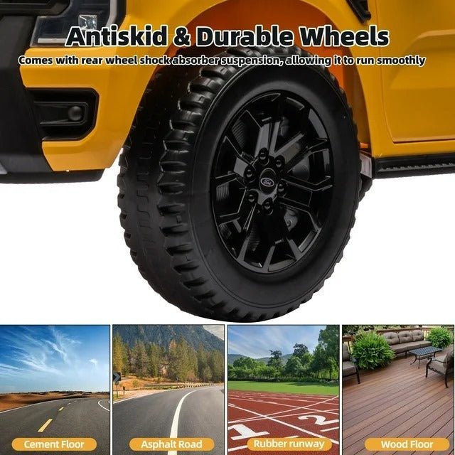 Ford Ranger Electric Ride On 12V Yellow LB - 707L - Colorland Toys