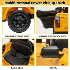 Ford Ranger Electric Ride On 12V Yellow LB - 707L - Colorland Toys