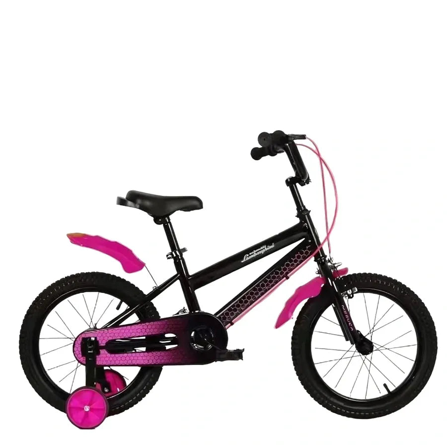 Lamborghini Kids Bicycle 16 Inch Black/Pink LBK013-PM - Colorland Toys