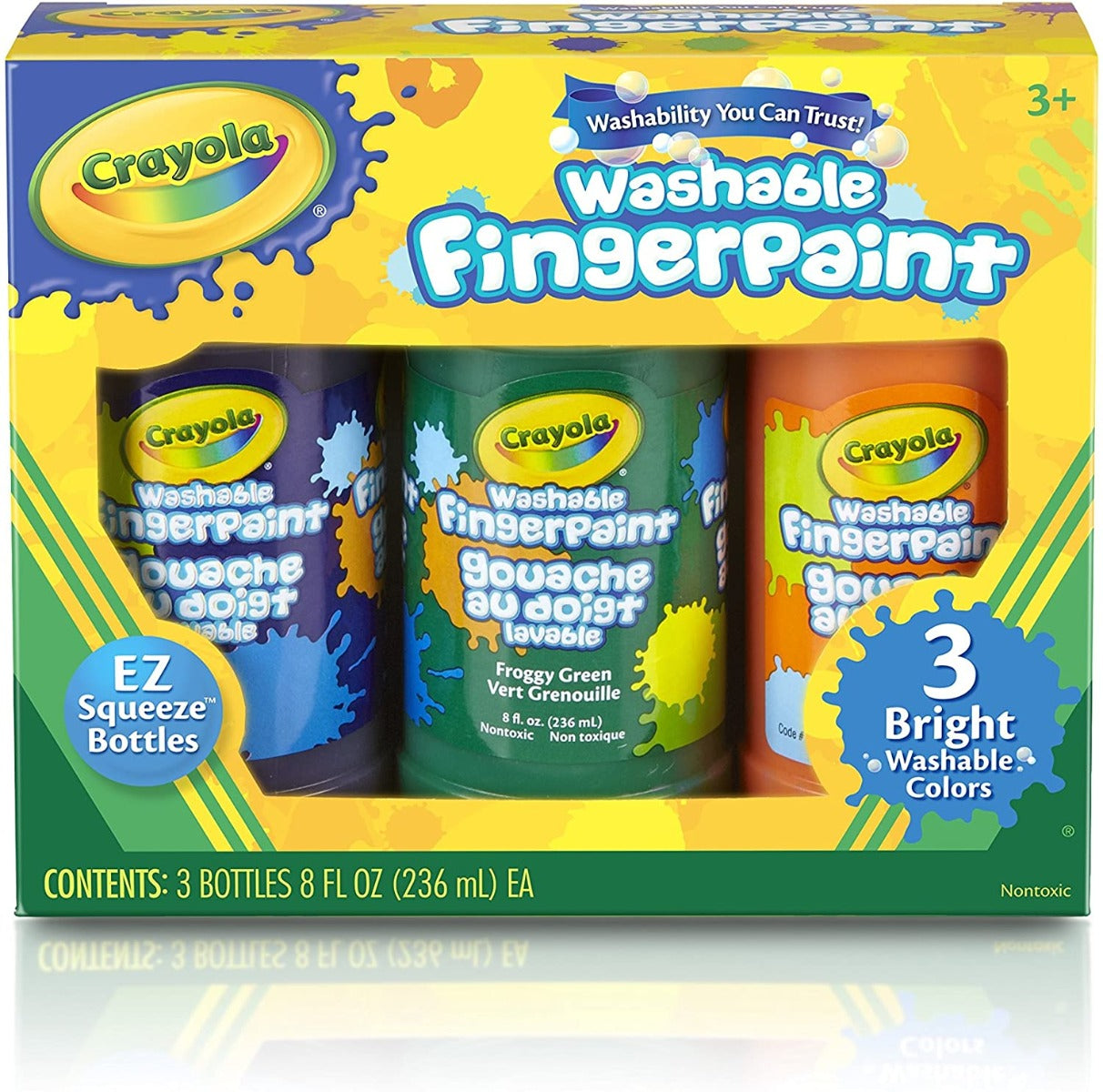 Crayola Washable Finger Paint 3 pack 55-1311 - Colorland Toys