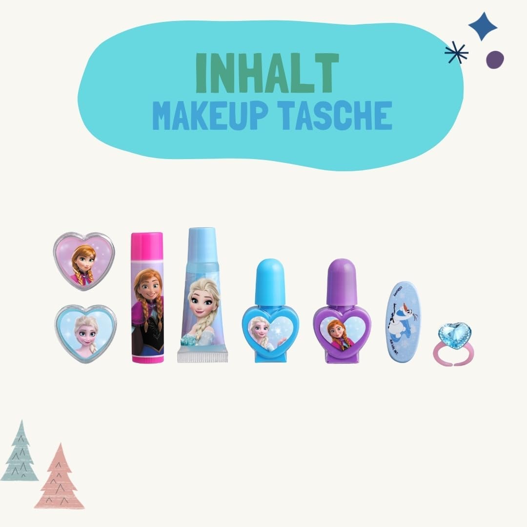 Frozen Makeup Bag Kids Makeup Set with Accessories P008454 - Colorland Toys