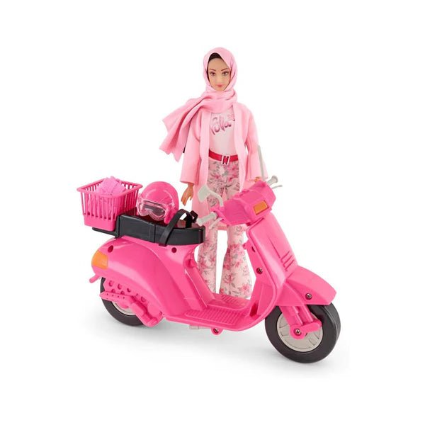 Fulla Doll With Motorcycle Set FUL - 698088 - Colorland Toys