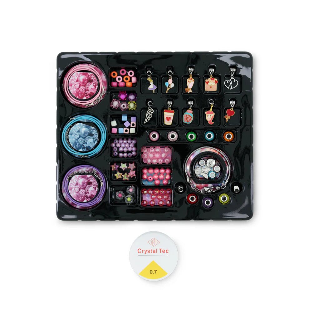 Fulla Shine & Sparkle Jewelry 5 - in - 1 DIY Craft Set for Girls – 138+ Pieces, Ages 3+ - Colorland Toys