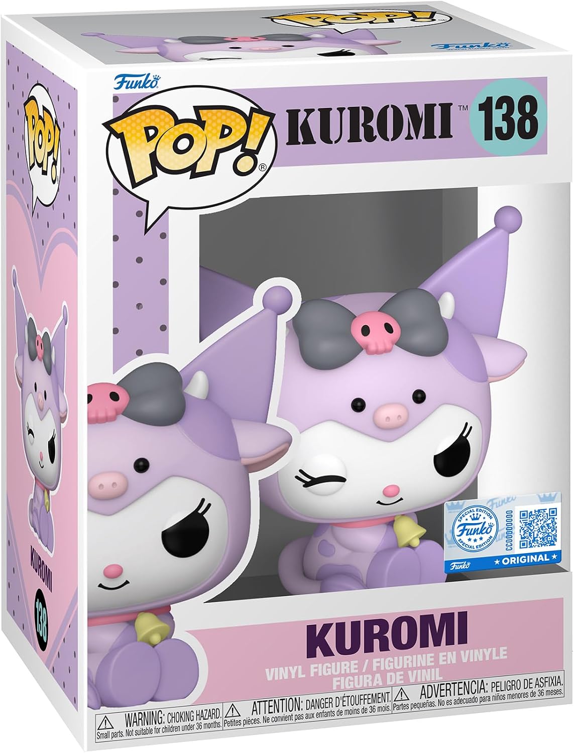 Funko Pop Animation Sanrio Kuromi in Cow Cosplay Exclusive FU91736 - Colorland Toys