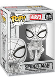 Funko Pop! Marvel Spider-Man Sketched Collectible Figure
