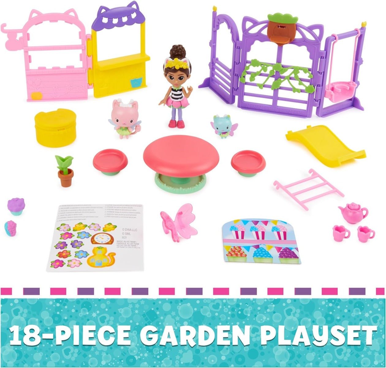 Gabby's Doll House Fairy Garden Party Playset 6065911 - Colorland Toys