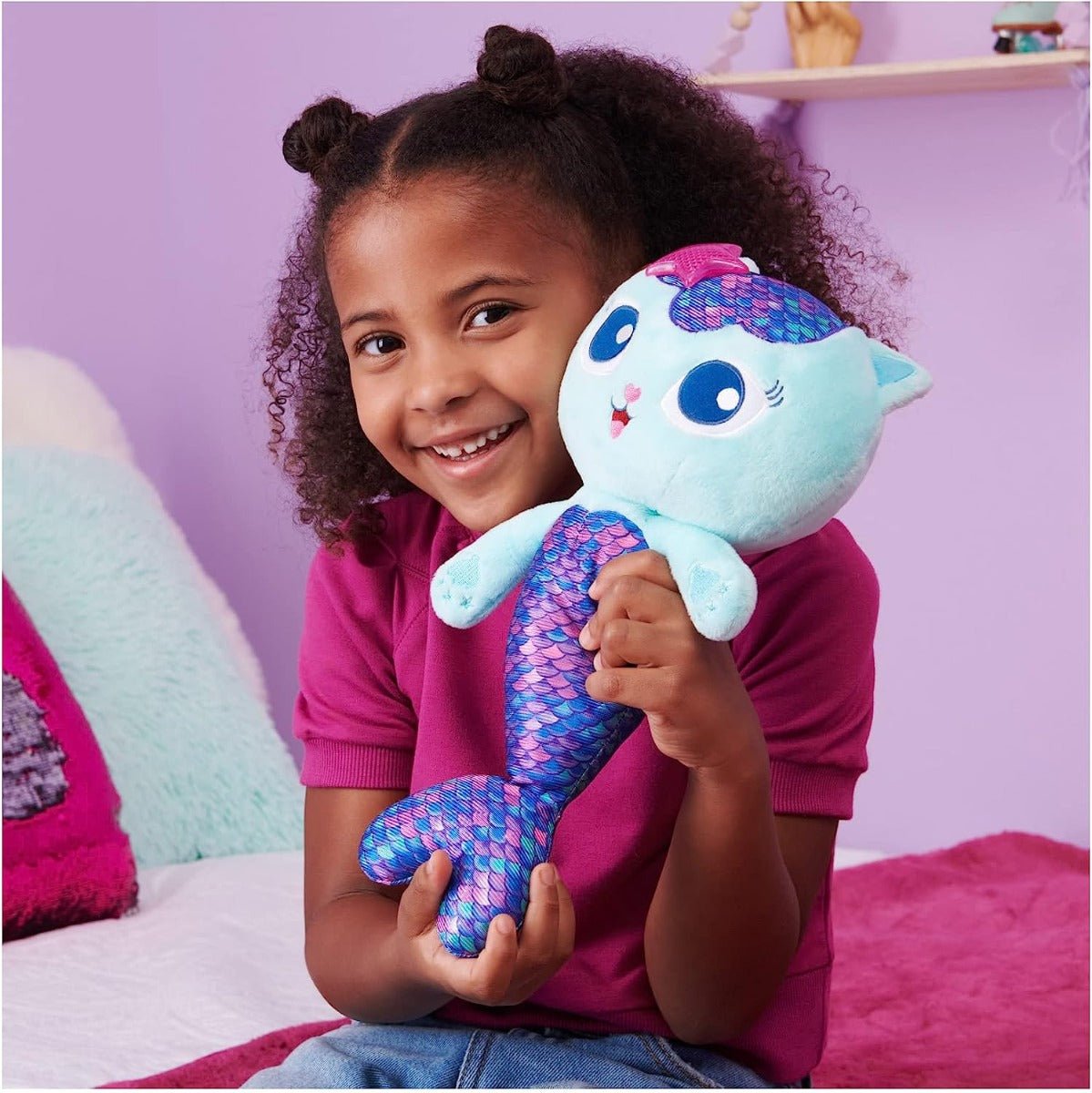 Gabby's Doll House Talking Mercat Feature Plush 13inch 6064359 - Colorland Toys