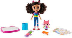 Gabby’s Dollhouse Deluxe Craft Doll Set – 8" Gabby Doll, Baby Box Cat, Magic Water Pad & Water Brush | Creative Art Playset for Kids Ages 3+ - Colorland Toys