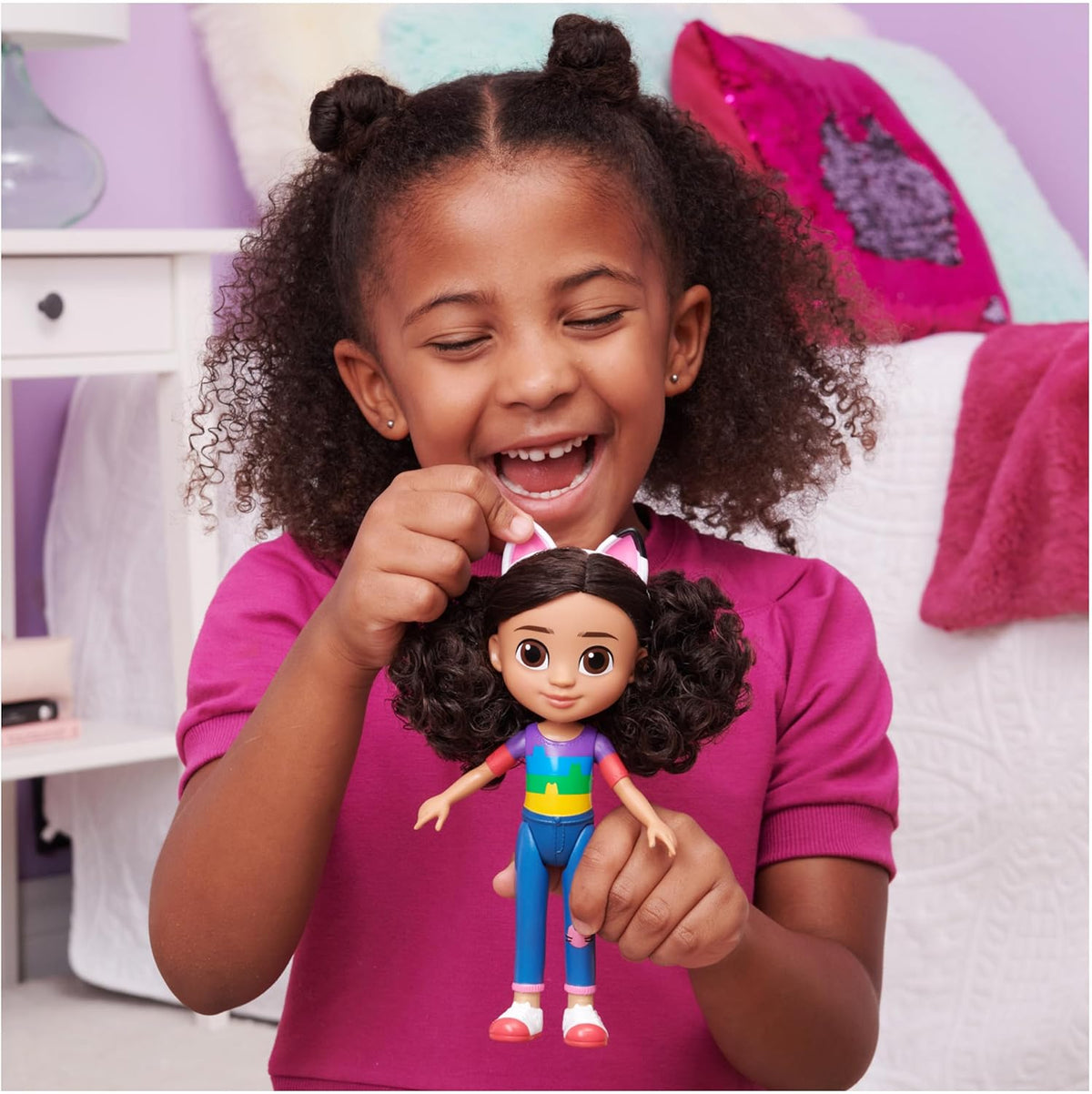 Gabby’s Dollhouse Deluxe Craft Doll Set – 8" Gabby Doll, Baby Box Cat, Magic Water Pad & Water Brush | Creative Art Playset for Kids Ages 3+ — image 7