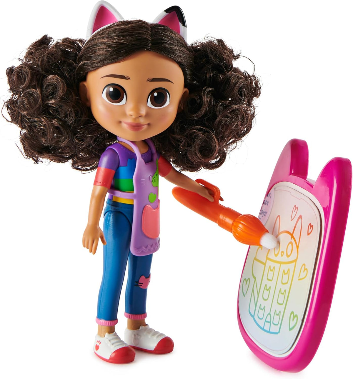 Gabby’s Dollhouse Deluxe Craft Doll Set – 8" Gabby Doll, Baby Box Cat, Magic Water Pad & Water Brush | Creative Art Playset for Kids Ages 3+ — image 9