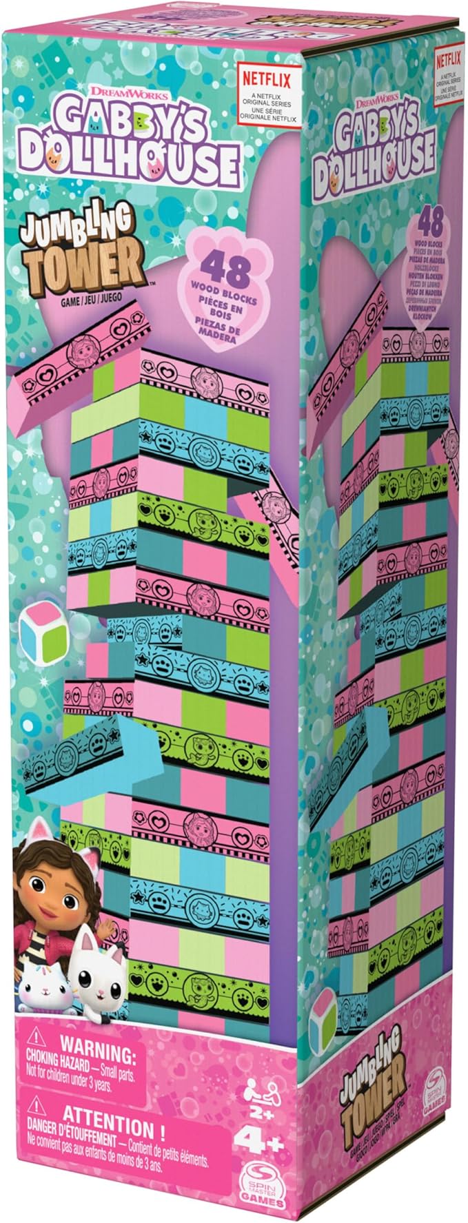 Gabby's Dollhouse Jumbling Tower Game 6066778 — image 4