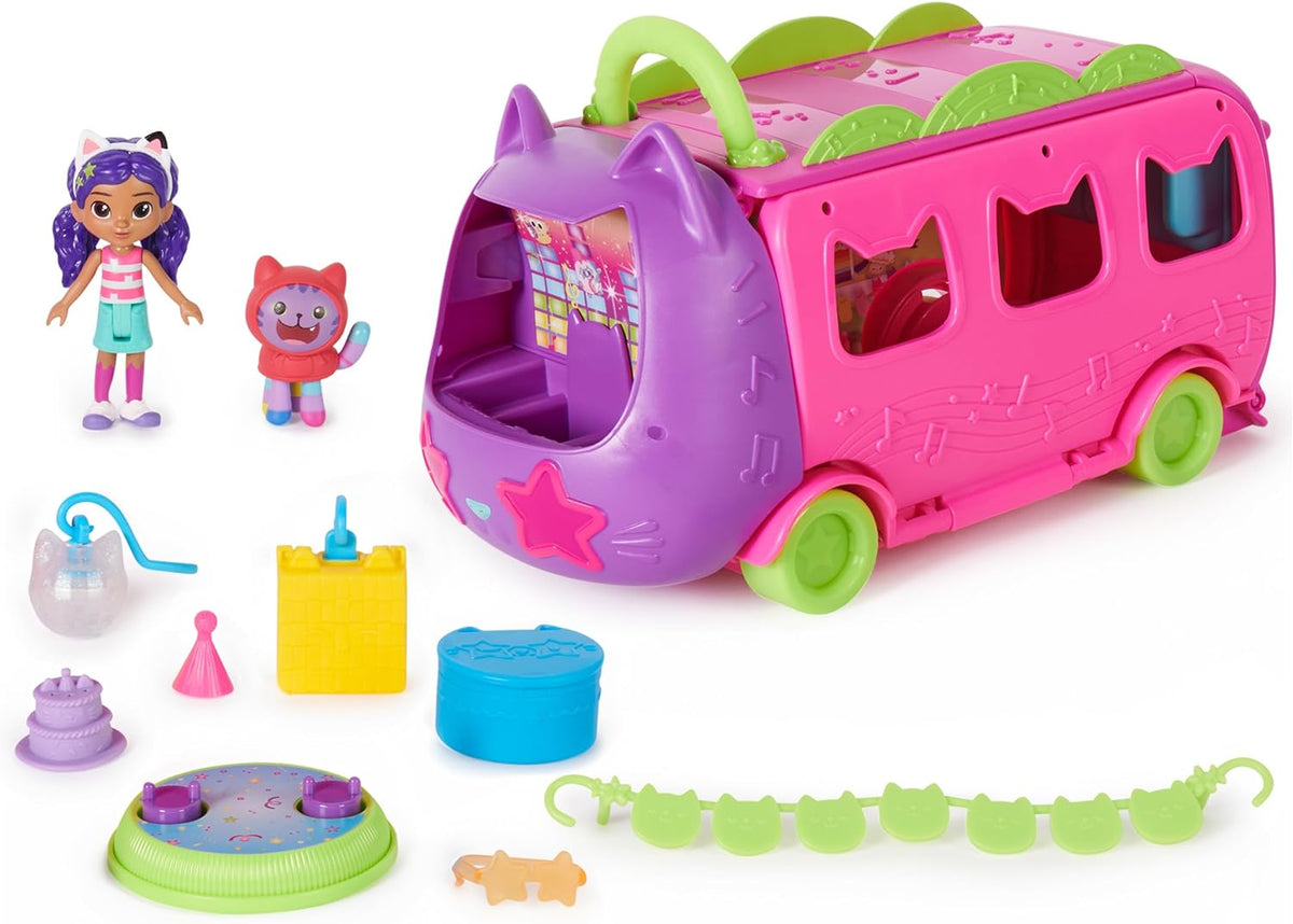 Gabby's Dollhouse Purrfect Party Bus Playset - Colorland Toys