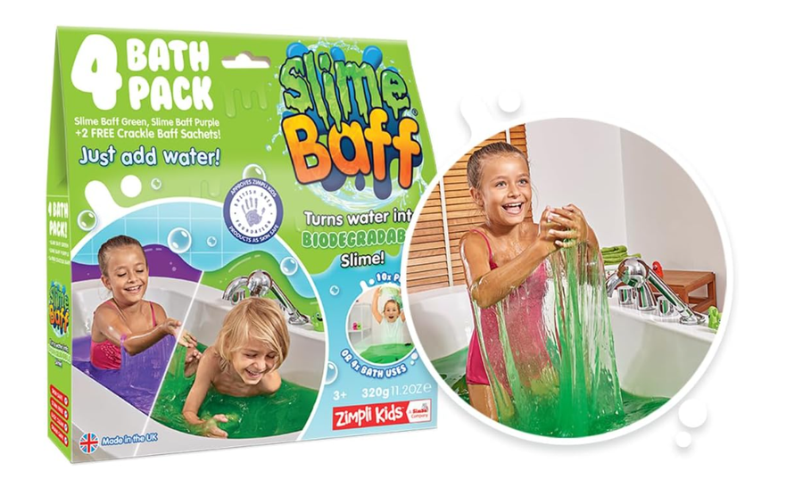 Gelli Baff Green Purple With 2 Crackle 600g 6616 — image 1