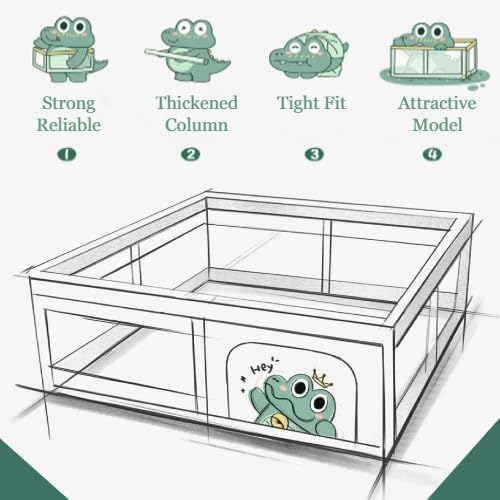 Geoby Villa 4in1 Play Yard Green H8336 - W5WG - Colorland Toys