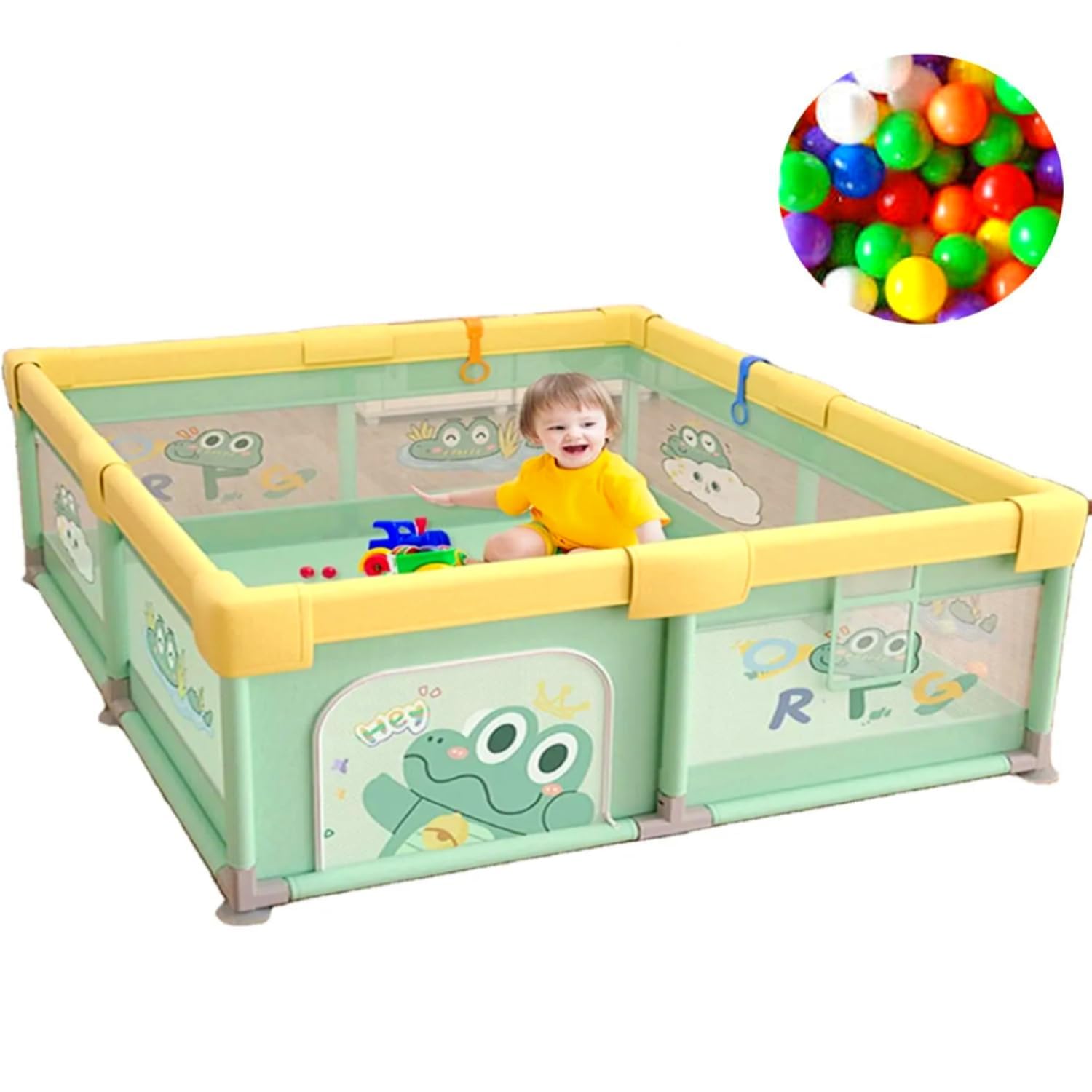 Geoby Villa 4in1 Play Yard Green H8336 - W5WG - Colorland Toys