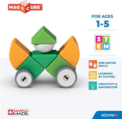 Geomag Magicube 4 Shapes Wheels 13pcs 00202 - Colorland Toys