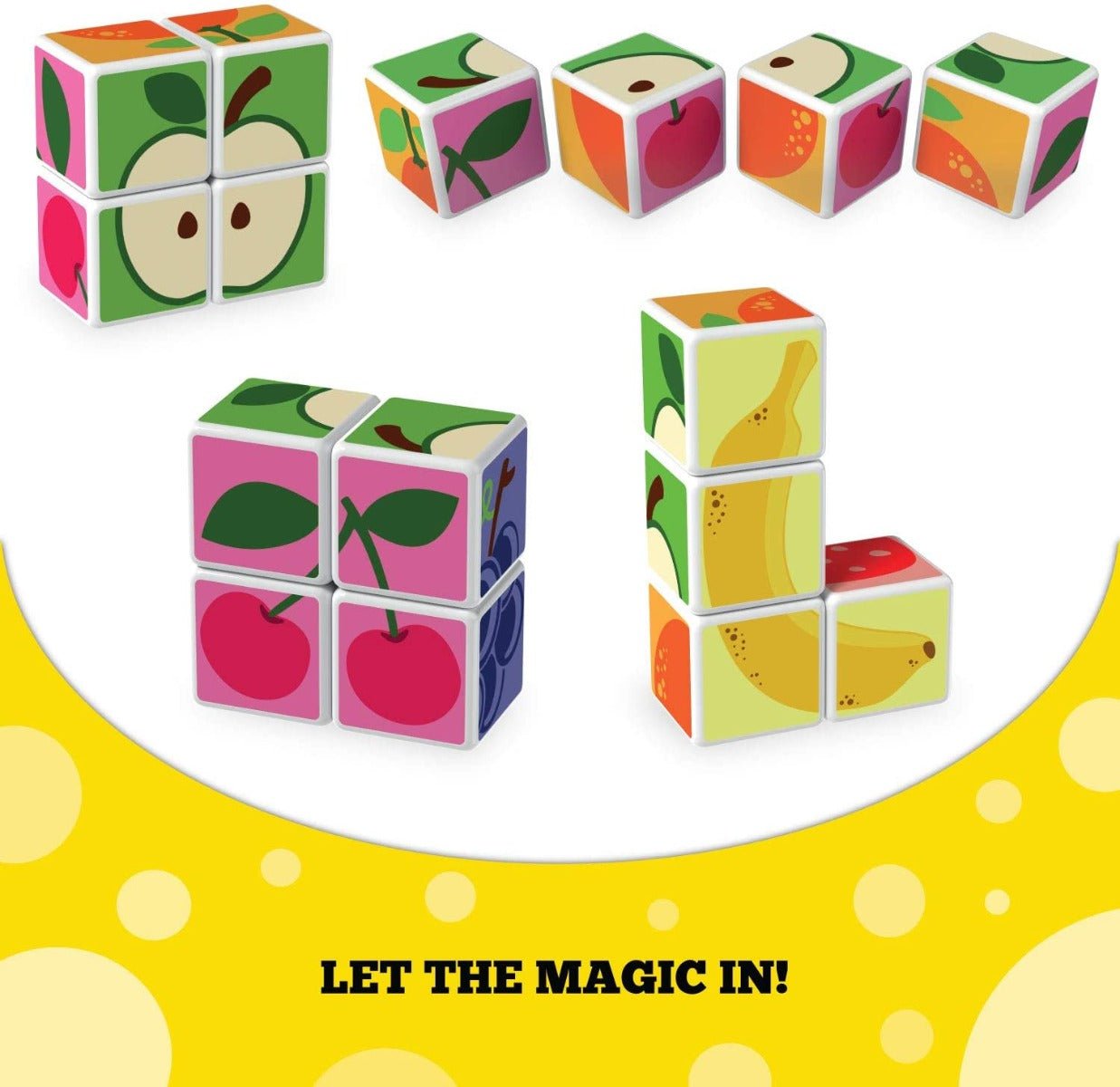 Geomag Magnetic Magicube Fruit Blocks 00131 - Colorland Toys