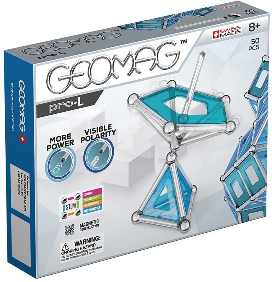 Geomag Pro - L Panels Magnetic Blocks 50pcs 00022 - Colorland Toys